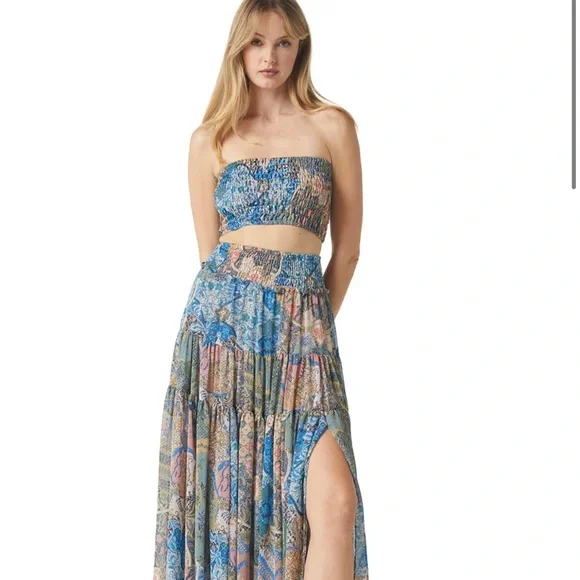 BNWT! Misa Los Angeles Roksana Bandeau & Bar Skirt Set!! - Picture 7 of 13